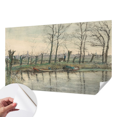 Papier peint panoramique pas cher Zimná krajina
