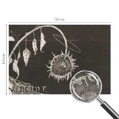 Papier peint photo grand format pour le mur tournesol nostalgique