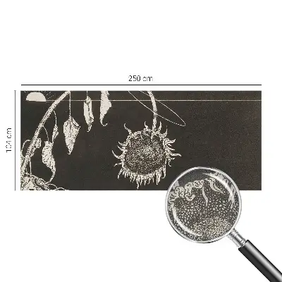 Papier peint photo grand format pour le mur tournesol nostalgique