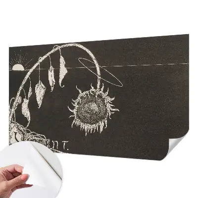 Papier peint photo grand format pour le mur tournesol nostalgique
