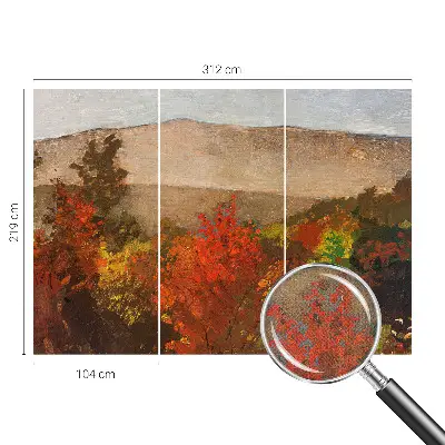 Papier peint photographique sur tissu non tissé Panorama d'automne
