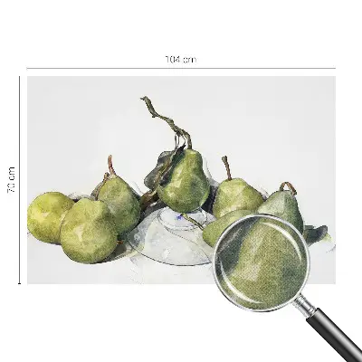 Papier peint photographique intissé poires aquarelle