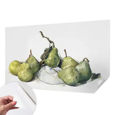 Papier peint photographique intissé poires aquarelle