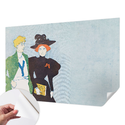 Déco papier peint salon Retro štýl