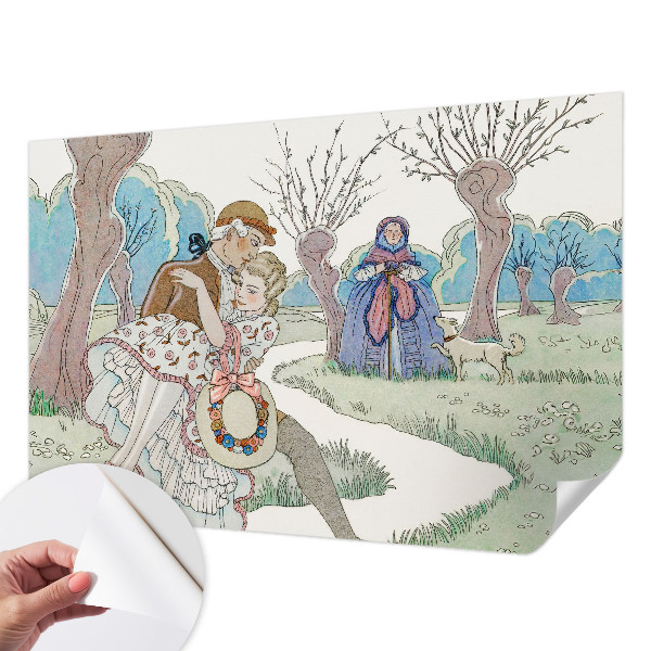 Papier peint panoramique adhésif Romantická scéna