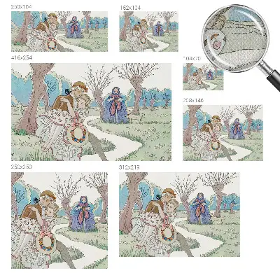 Papier peint photo grand format pour le mur Scène romantique