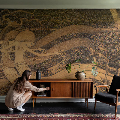 Papier peint tendance salon Surrealistické postavy