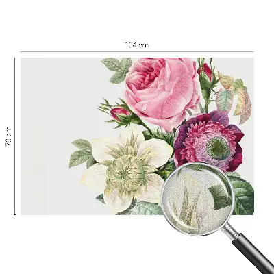 Papier peint intissé imprimé bouquet de fleurs