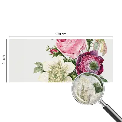 Papier peint intissé imprimé bouquet de fleurs