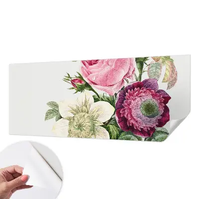 Papier peint intissé imprimé bouquet de fleurs