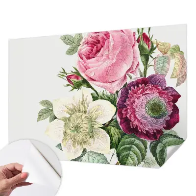 Papier peint intissé imprimé bouquet de fleurs