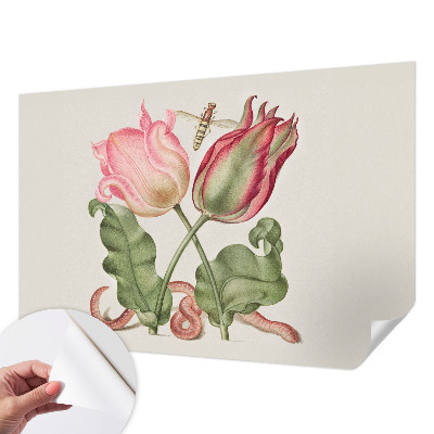 Déco papier peint salon Tulipánová krása