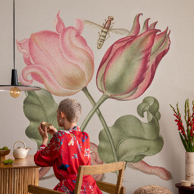 Déco papier peint salon Tulipánová krása