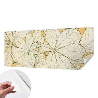 Papier peint photographique sur tissu non tissé feuilles de châtaignier