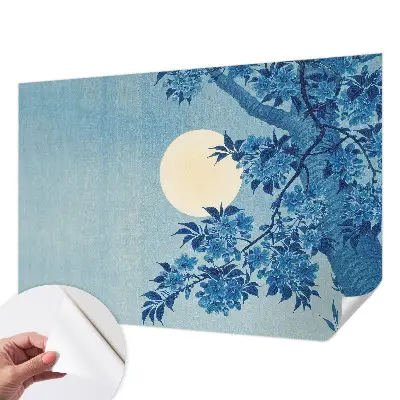 Papier peint intissé Lune des fleurs