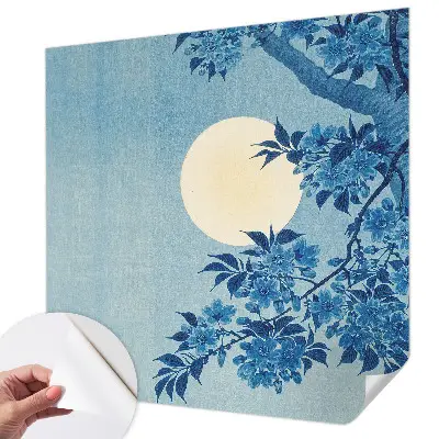 Papier peint intissé Lune des fleurs