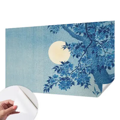 Papier peint intissé Lune des fleurs