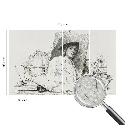Papier peint photo sur tissu non tissé Portrait artistique