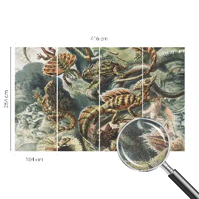 Papier peint photographique sur tissu non tissé Reptiles exotiques