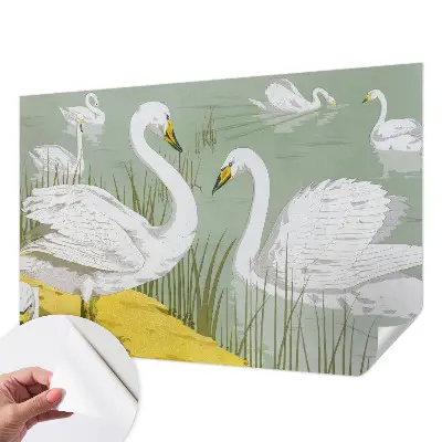 Papier peint photographique intissé Lac des cygnes
