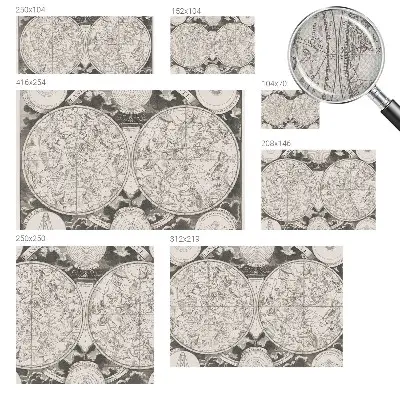 Papier peint photographique sur tissu non tissé Carte stellaire