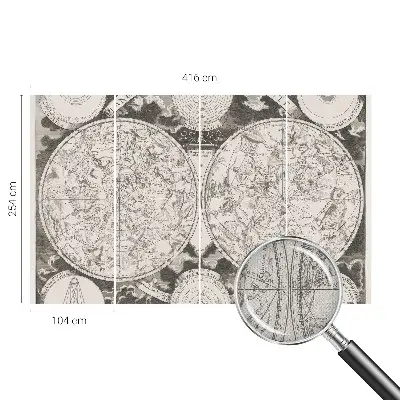 Papier peint photographique sur tissu non tissé Carte stellaire