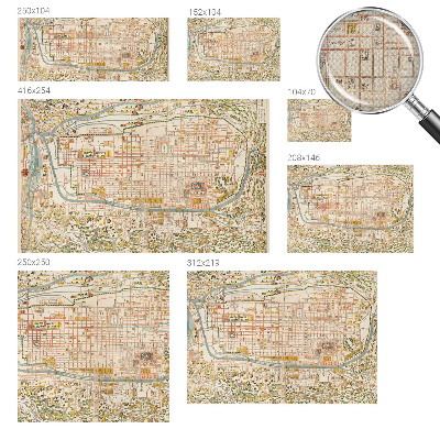 Papier peint chambre garçon Starožitná mapa
