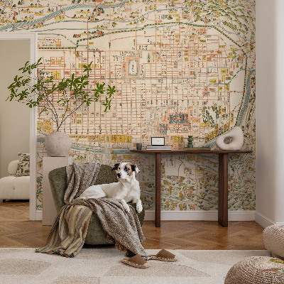 Papier peint chambre garçon Starožitná mapa