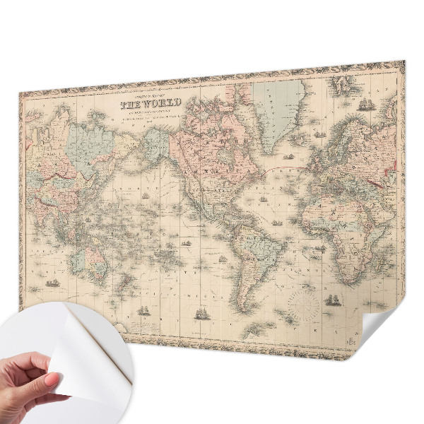 Papier peint tendance Historická mapa