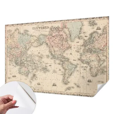 Papier peint photo grand format pour le mur Carte historique
