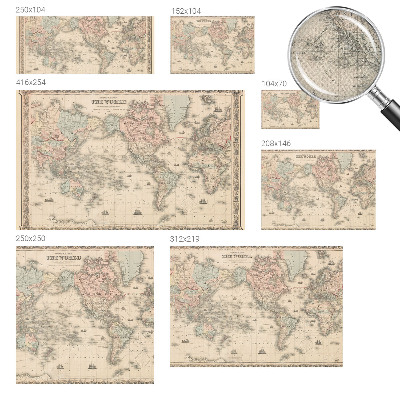 Papier peint tendance Historická mapa