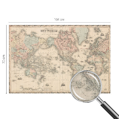 Papier peint tendance Historická mapa
