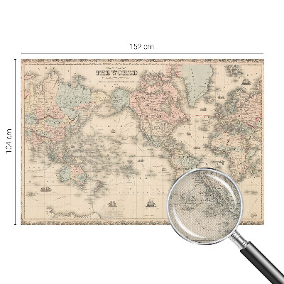 Papier peint tendance Historická mapa