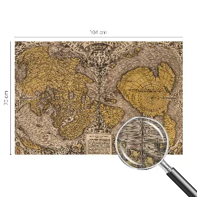 Papier peint photo sur tissu non tissé cartographie historique
