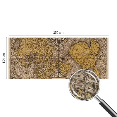Papier peint photo sur tissu non tissé cartographie historique