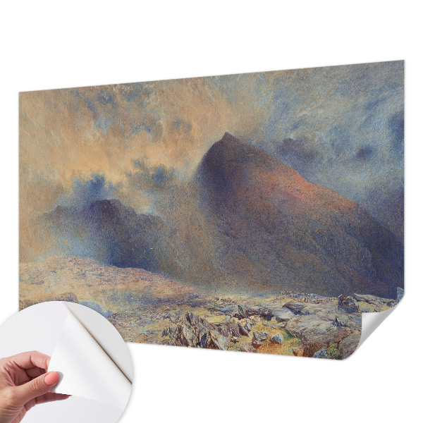 Papier peint tête de lit chambre adulte Horská krajina