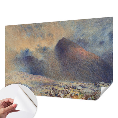 Papier peint tête de lit chambre adulte Horská krajina