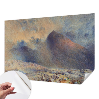 Papier peint tête de lit chambre adulte Horská krajina