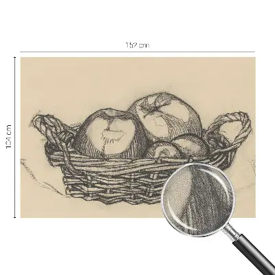 Papier peint photographique intissé corbeille de fruits