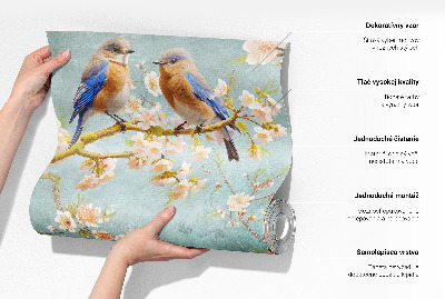 Déco papier peint salon Pavučina