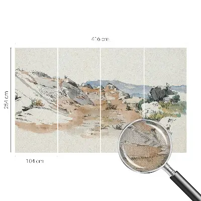 Papier peint photographique sur tissu non tissé paysage rocheux