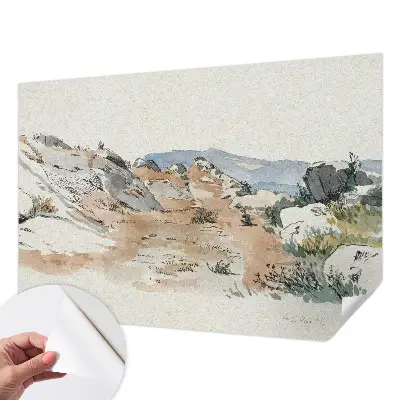 Papier peint photographique sur tissu non tissé paysage rocheux
