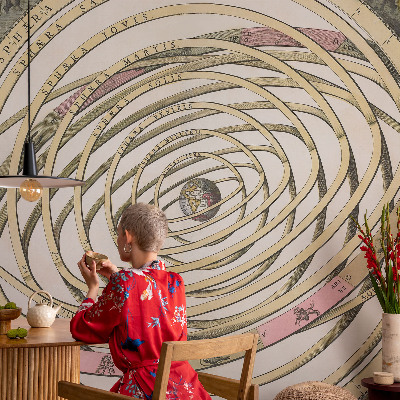 Papier peint chambre adulte cocooning Kozmická špirála