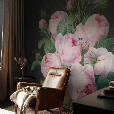 Papier peint photographique intissé élégance florale