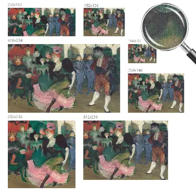 Papier peint photo grand format pour le mur danse de salon