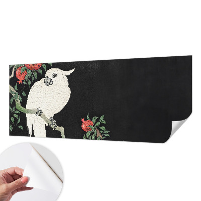 Papier peint tête de lit chambre adulte Papagáj z granátového jablka