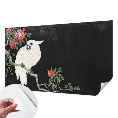 Papier peint intissé Perroquet grenade