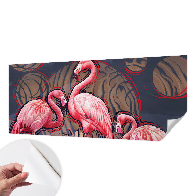 Papier peint panoramique pas cher Ružové plameniaky