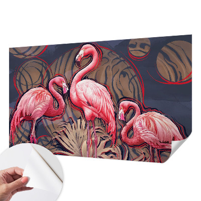 Papier peint panoramique pas cher Ružové plameniaky