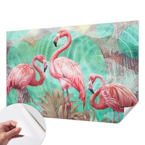 Déco papier peint salon Exotické vtáky